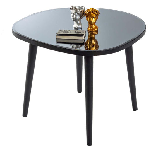 LEVOO Stella asymmetric mirror table tinted black